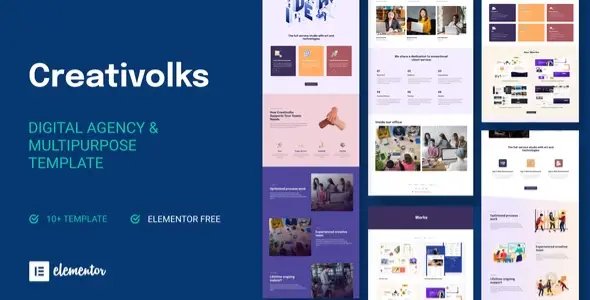 Creativolks – Creative & Business Agency Elementor Template Kit