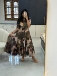 Charon Premium Alfino Chiffon Printed Maxi – Y228