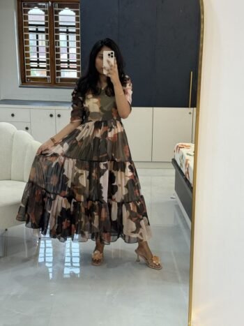 Charon Premium Alfino Chiffon Printed Maxi – Y228