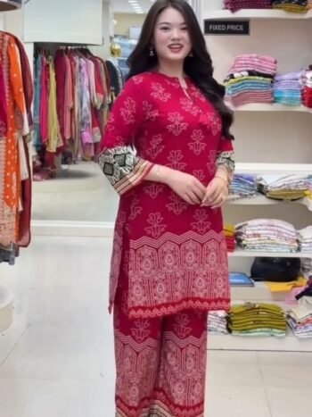 Premium Heavy Rayon Cotton Digital Print Co-Ord Set
