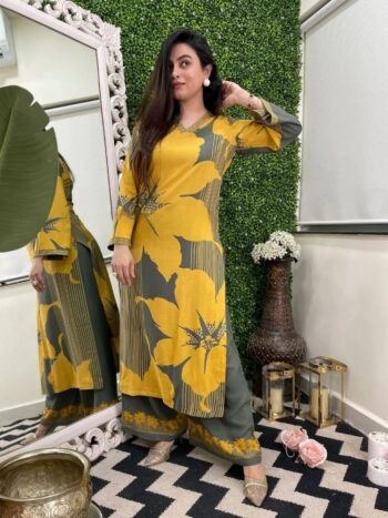 Premium Heavy Rayon Cotton Digital Print Co-Ord Set